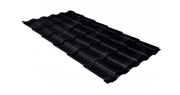 Металлочерепица кредо 0,45 Drap RAL 9005 черный купить в Шахунье