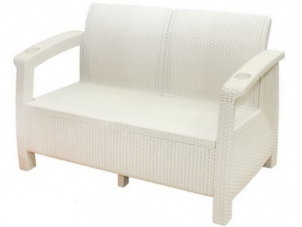 Двухместный диван Yalta Sofa Seаt белый купить в Шахунье