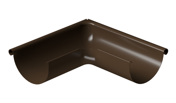 Угол внешний 90° D125 Döcke STAL PREMIUM Каштан, (RAL 8017) купить в Шахунье