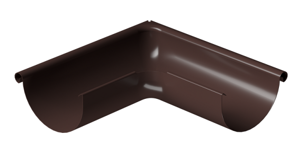 Угол внешний 90° D125 Döcke STAL PREMIUM Шоколад, (RAL 8019) купить в Шахунье