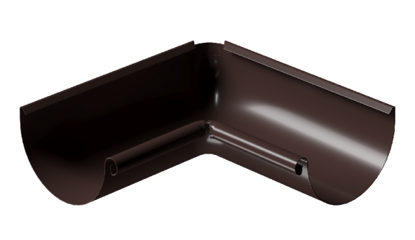 Угол внутренний 90° D125 Döcke STAL PREMIUM Шоколад, (RAL 8019) купить в Шахунье