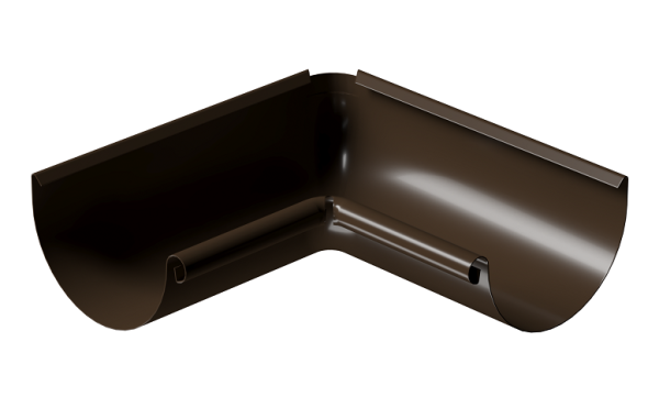 Угол внутренний 90° D125 Döcke STAL PREMIUM Каштан, (RAL 8017) купить в Шахунье