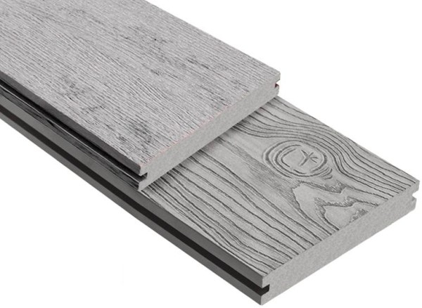 Террасная доска ДПК Outdoor 3D полнотелая STORM/OCEAN GREY серая микс купить в Шахунье