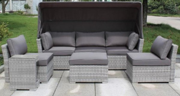 Диван-Трансформер AFINA плетеный из иск. ротанга AFM-320G Grey купить в Шахунье