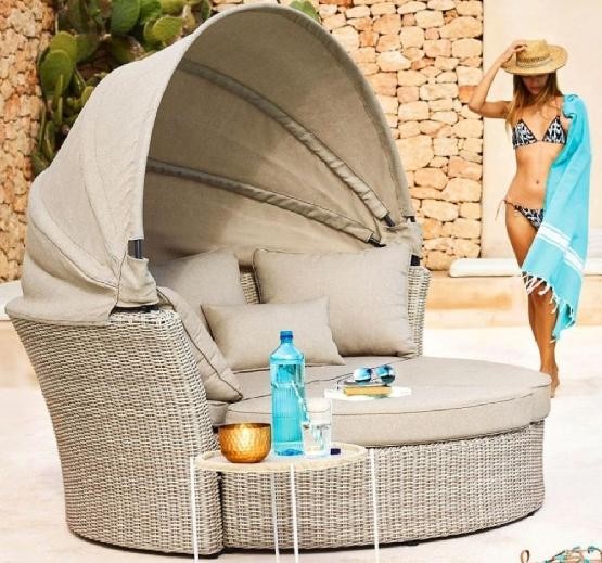 Диван-Трансформер AFINA плетеный из иск. ротанга AFM-325 Beige купить в Шахунье