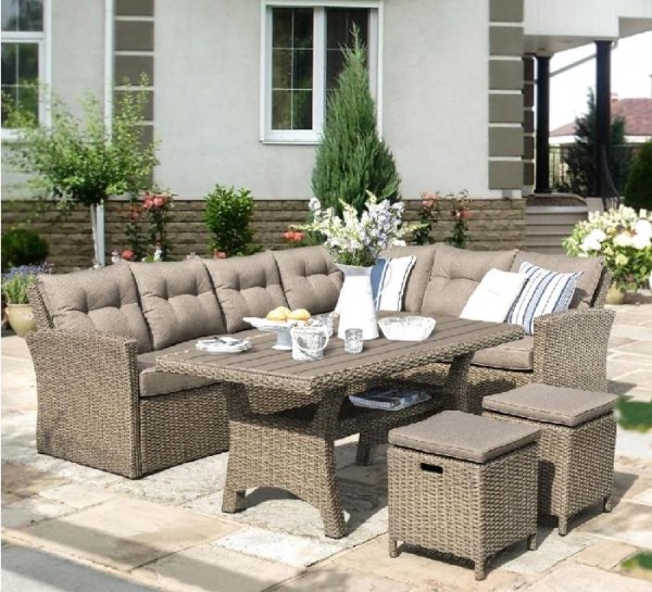 Комплект мебели AFINA плетеной из иск. ротанга AFM-307B Beige купить в Шахунье