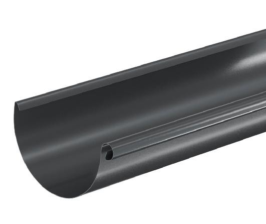 Водосток Aquasistem, система 150/100 - Водосточный желоб 3.00м RAL 7024 Тёмно-серый купить в Шахунье