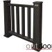 Ограждение из ДПК Outdoor Классик 3D STORM чёрный купить в Шахунье