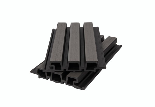 Фасадная панель брусковая двухцветная co-extrusion, grey dark купить в Шахунье