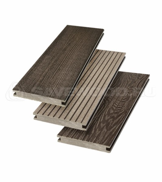 Террасная доска SW Fraxinus (R) полнотелая «SaveWood» Темно-коричневый купить в Шахунье