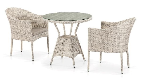 Комплект плетеной мебели AFINA из иск. ротанга T705ANT/Y350-W85 Latte 2Pcs купить в Шахунье