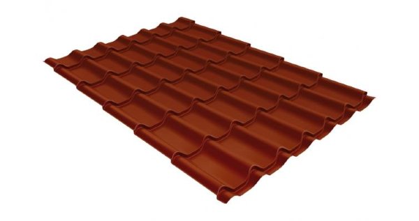 Металлочерепица классик 0,5 Satin RAL 8004 терракота купить в Шахунье