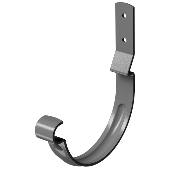 Карнизный крюк короткий (гнутый) D125 Döcke STAL PREMIUM Графит, (RAL 7024) купить в Шахунье