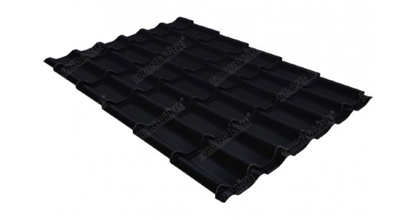 Металлочерепица классик 0,45 Drap RAL 9005 черный купить в Шахунье