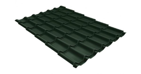 Металлочерепица классик 0,5 Satin RR 11 темно-зеленый купить в Шахунье